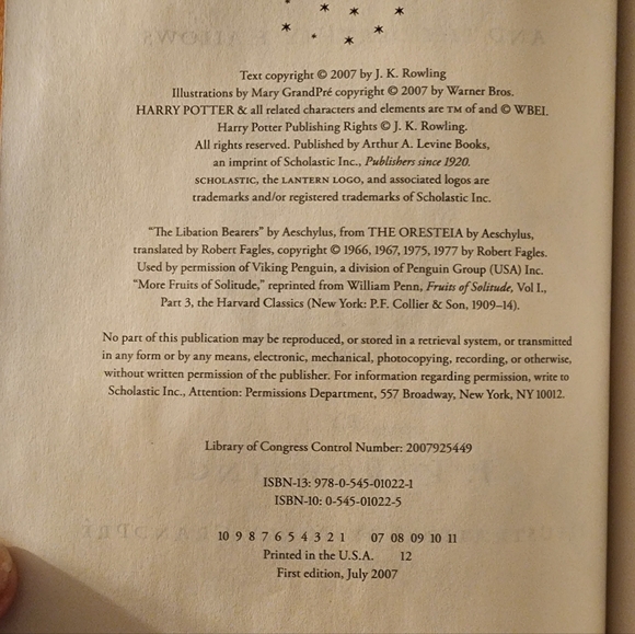 Harry Potter 1st Printings Books - Picture 5 of 5